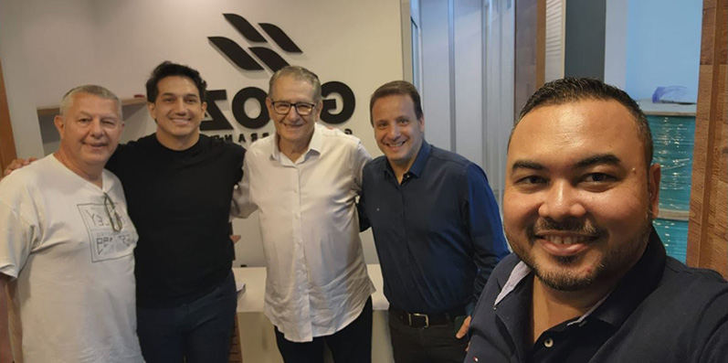 A Diretoria da UBIC visitou hoje a sede do escritório da Groz
