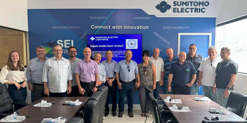 Nós da UBIC ficamos honrados em conhecer as instalações da SEI BRASIL [Sumitomo Electric Group Company]
