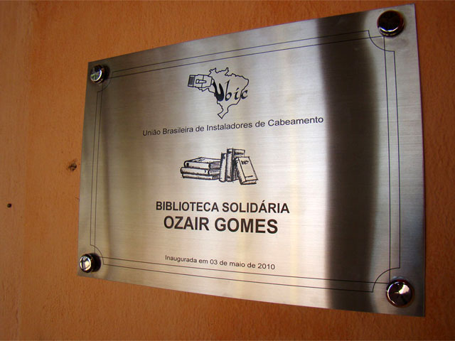 Cisternas e Biblioteca Solidaria